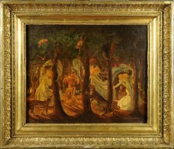 La Flute Enchantee Oil Painting by Albert Matignon