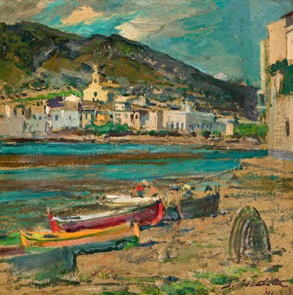 Cadaques Oil Painting by Segundo Matilla