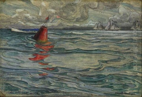 The Red Sail Oil Painting by Auguste Matisse