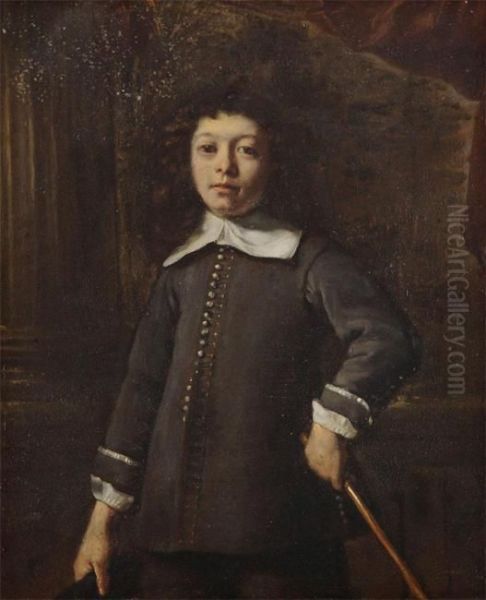 Portrait Of A Boy Oil Painting by Bartholomaus Maton