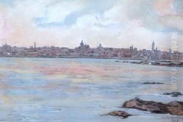 Costa De Montevideo Oil Painting by Leonie Matthis