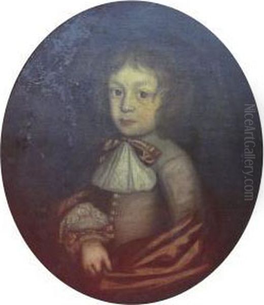 Portrait Of King Charles I As A Boy Oil Painting by James Francis Maubert