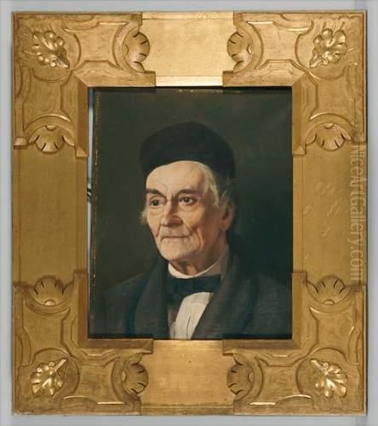 Portrait D'un Vieil Homme Oil Painting by Francois Armand Mauchain