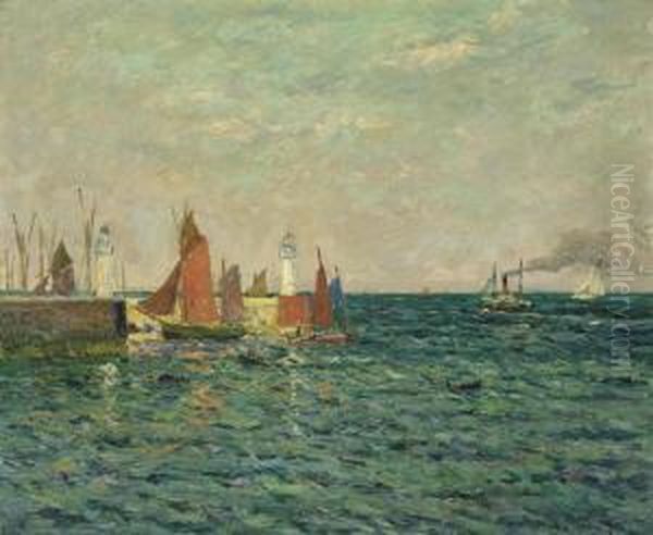 Entree Du Port De Palais Oil Painting by Maxime Maufra