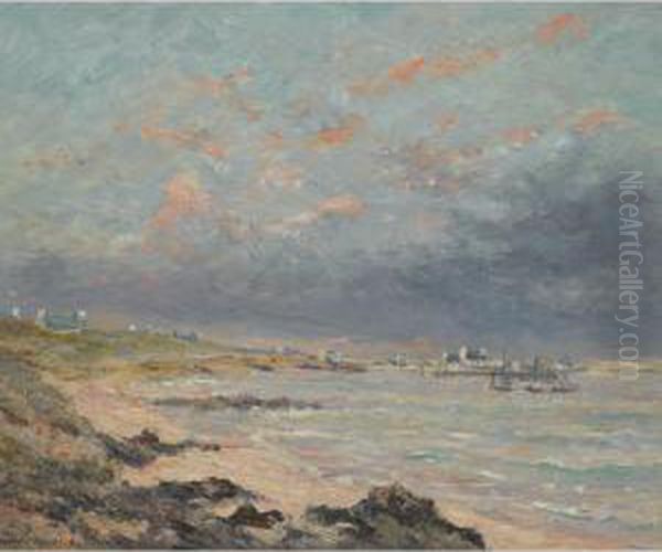 Soir D'orage A Kerhostin Oil Painting by Maxime Maufra