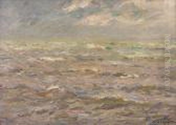 Le Grain Sur La Mer Oil Painting by Maxime Maufra