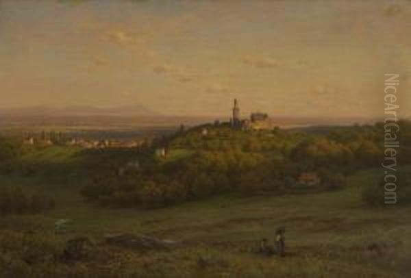 Blick Auf Kronberg Im Taunus Oil Painting by Jacob Maurer