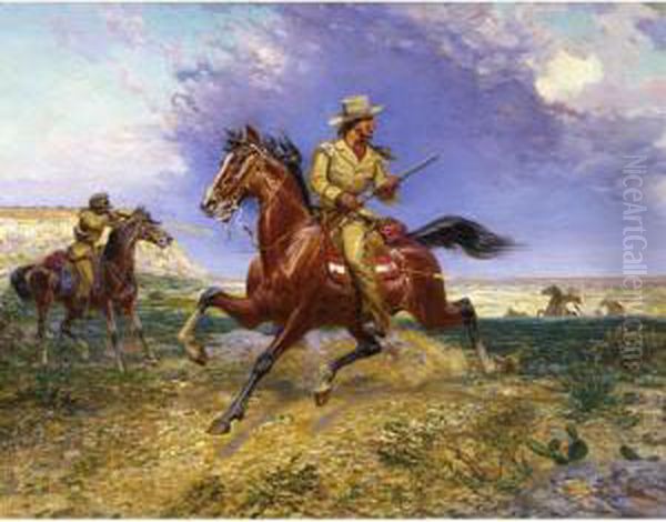 Texas Jack Oil Painting by Louis Maurer