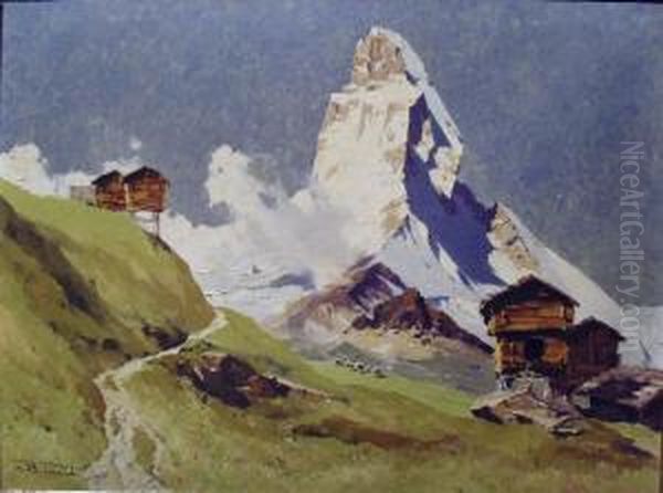 Matterhorn Oil Painting by Hans Maurus