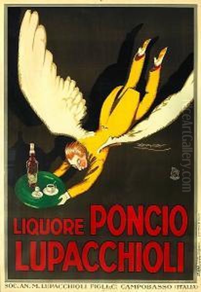 Liquore Poncio Lupacchioli Oil Painting by Achille L. Mauzan