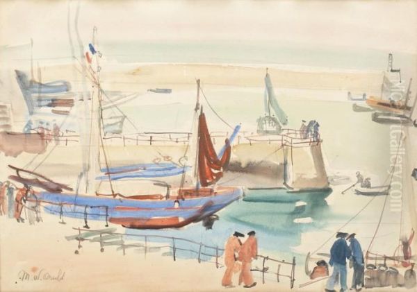 Port La Douarnenez Oil Painting by Arnold Max Wexler