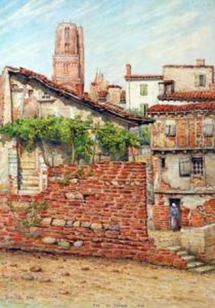 Rue Du Theron Albi Oil Painting by Hamilton Maxwell