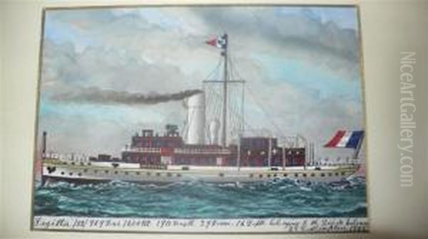 S.s. Sagitta Oil Painting by James Scott Maxwell