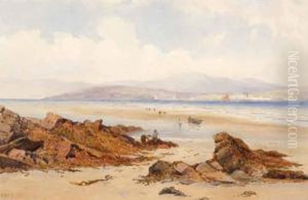 Buncrana From Kinger Bay Oil Painting by Walter William May