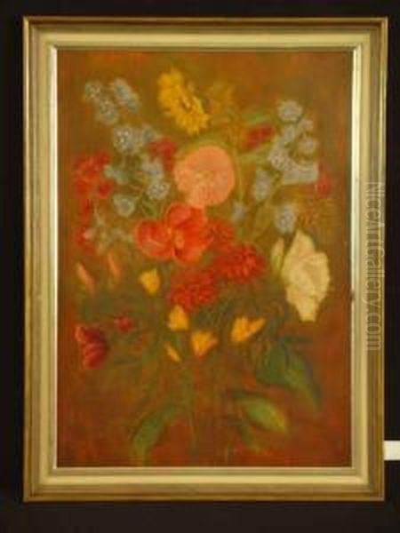 Blumenstrauss Oil Painting by G. Mayer