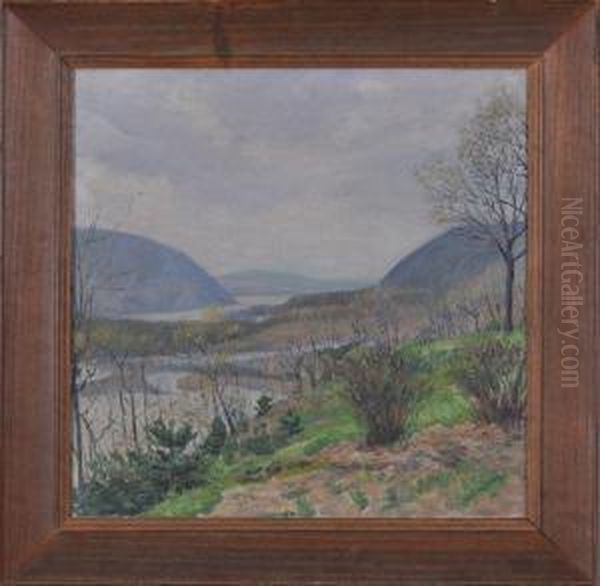 Landscape With River Oil Painting by Louis Mayer