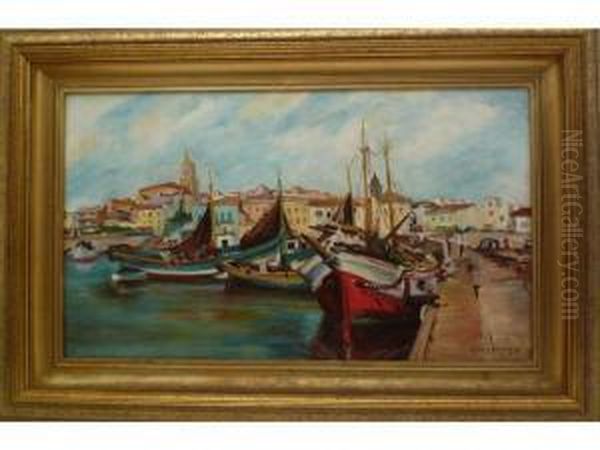 Pays Basque Oil Painting by Louis Mayer