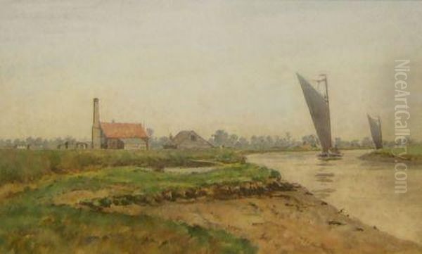 West Caister Oil Painting by William Edward Mayes