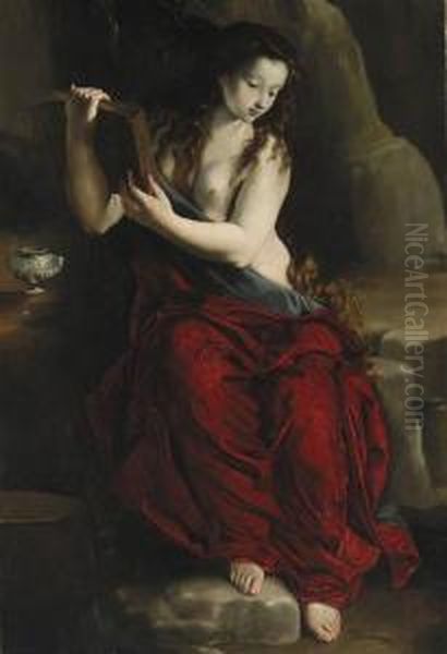 The Penitent Magdalen In The Desert Oil Painting by Juan Bautista Mayno