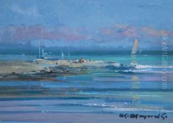 Marina Oil Painting by Josep Triado Mayol