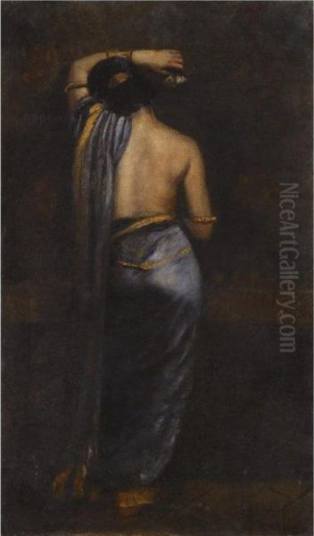 Untitled Oil Painting by Hemendranath Mazumdar