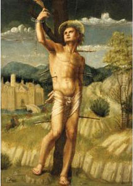 The Martyrdom Of St. Sebastian Oil Painting by Il Mazziere