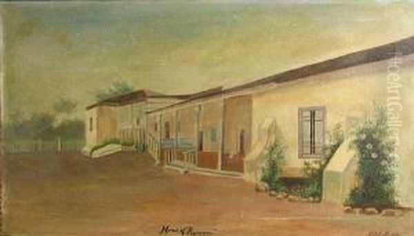 Home Of Ramona Oil Painting by Mabel Mcallister Lemos