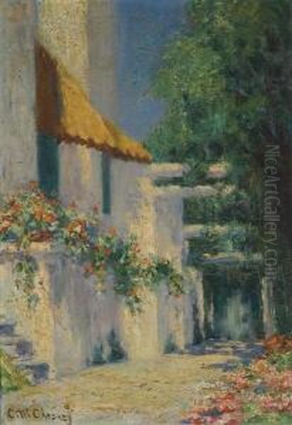 The Orange Awning Oil Painting by Clara Taggart Mcchesney