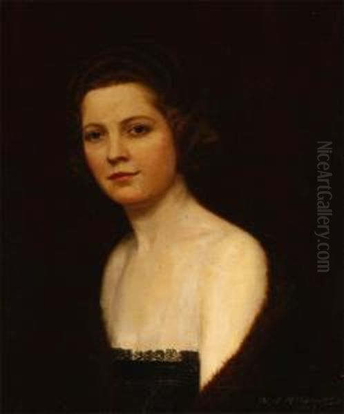 Portrait Of A Woman Oil Painting by William Joseph Mccloskey