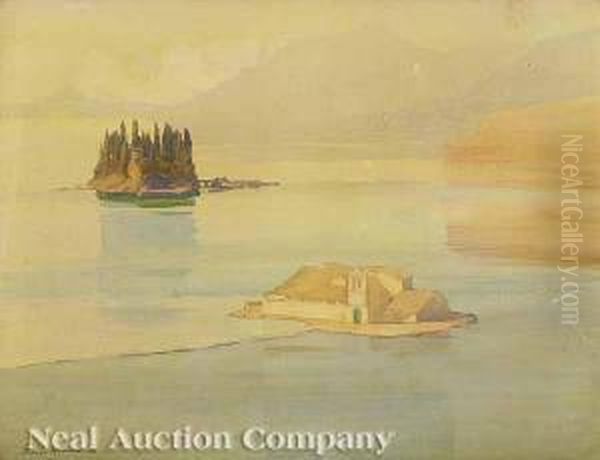 Corfu Oil Painting by Francis John Mccomas