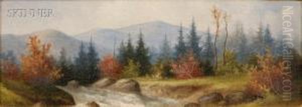 White Mountain Landscape Oil Painting by George Mcconnell