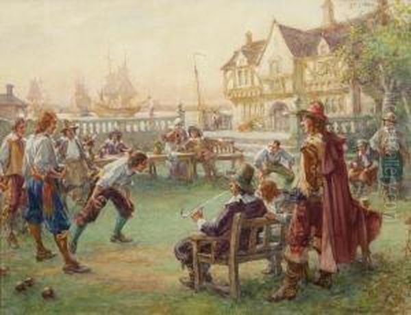 In Good King Charles' Golden Days Oil Painting by Arthur David Mccormick