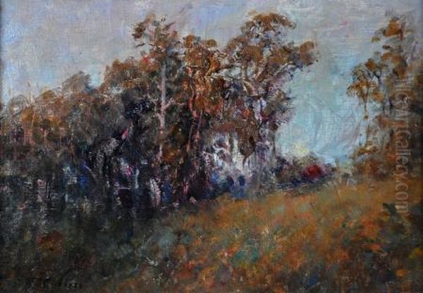 macedon Hillside Oil Painting by Frederick McCubbin