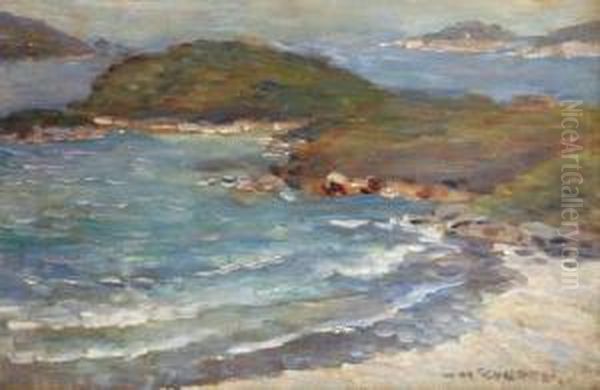 Two Fold Bay Oil Painting by William Arthur Mcculloch