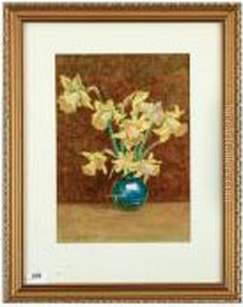 Daffodils Oil Painting by John Mcdougal