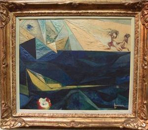 Category: Painting
 Description:abstracte Compositie Oil Painting by George Francis Mcdougall