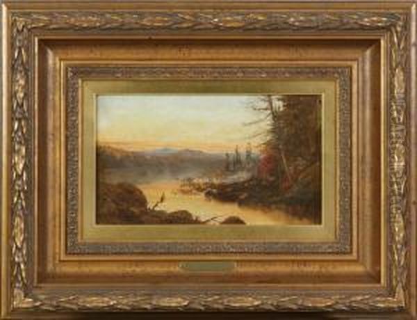 Twilight In The Catskills Oil Painting by Jervis McEntee