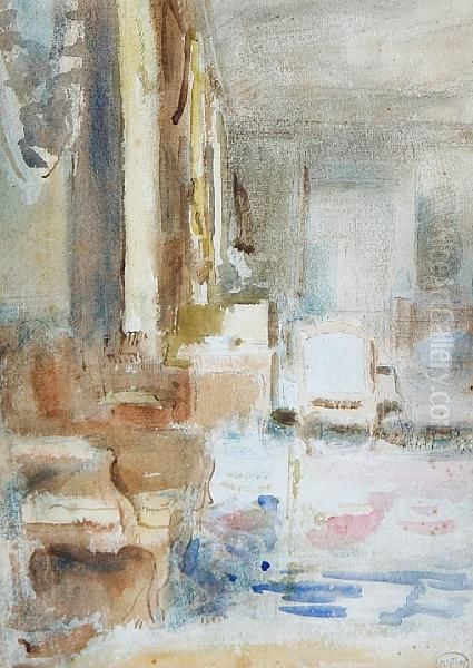 Rushbrooke Interior Oil Painting by Ambrose McEvoy