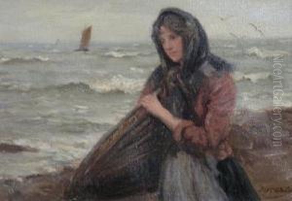 The Fishergirl Oil Painting by John Mcghie