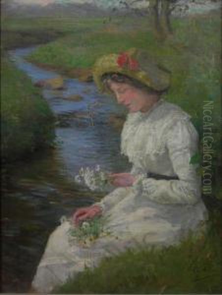 A Posy Of Daisies by John Mcghie