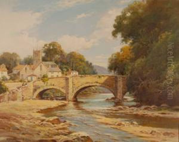 Kendal Bridge Oil Painting by Harry Mcgregor