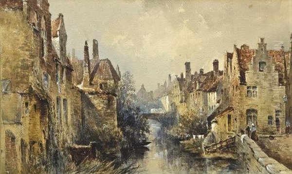 The Canal Oil Painting by William Bingham McGuinness