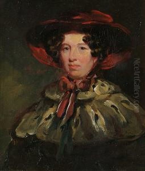 Portrait Of A Lady Oil Painting by Robert McInnes