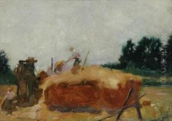 The Hay Stack Oil Painting by William Beckwith Mcinnes