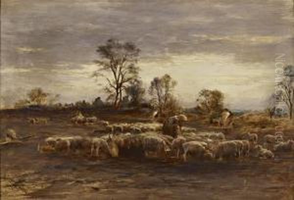 Tending The Flock Oil Painting by William Darling McKay