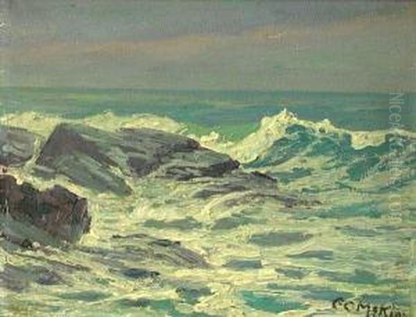 Off The Maine Coast Oil Painting by Charles C. Mckim