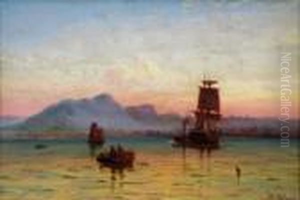 Shipping Near Leith Oil Painting by John Watson Mclea