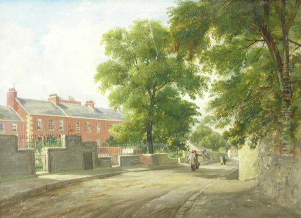 View Of Restalrig, Edinburgh Oil Painting by John Watson Mclea