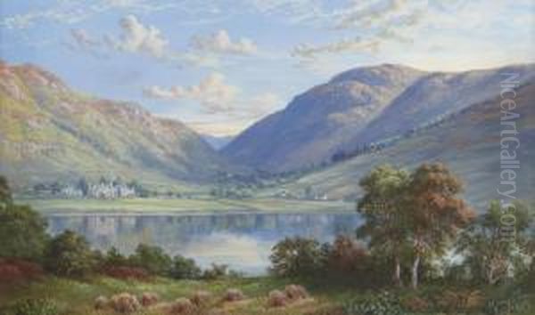 By The Loch Oil Painting by Mcneil Mcleay