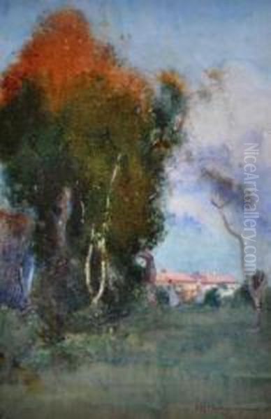 summer Pastoral Oil Painting by Isabel Mcwhannell